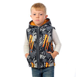 KIDS Жилет арт.1206-22 ВЕСТ/принт желтый