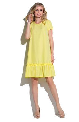 Коктейльное платье желтый