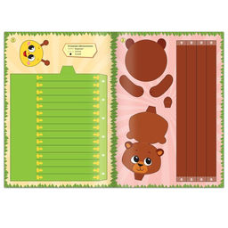 Книжка- вырезалка Бумажные зверята. Собираем из полосок, 20 стр., формат А4 - Буква-ленд фото 3