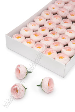 Мыльные цветы Пионовидная роза 4*3 см (50 шт) SF-7991, светло-розовый