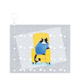Цена за 2 шт. Папка для документов пластиковая арт. 61999/ 12 КОТ В КРЕСЛЕ