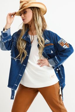 Куртка AVE RARA 1034 индиго  фото 3