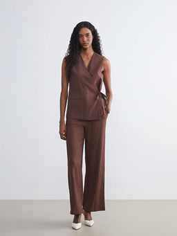 Beli Lastikli Keten Kar???ml? Kad?n Pantolon