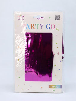 Праздничный занавес, дождик для фотозоны "Rain", fuchsia (100*200 см)