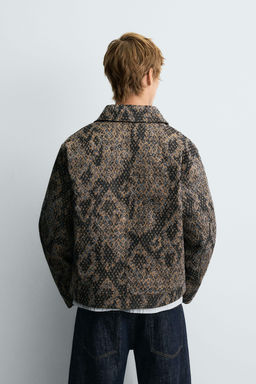 JACQUARD TEXTURED JACKET - Zara фото 3