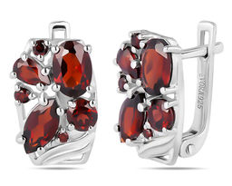 Серьги, гранат, Венеция