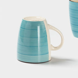 Набор посуды Доляна «Бриз», 6 предметов: кружка 360 мл, салатник 800 мл, тарелка d=19 см, керамика, голубой