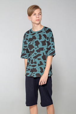 КБ 2810/темный малахит,черный, пижама