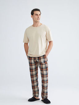 Standart Kal?p Ekose Erkek Pijama Alt