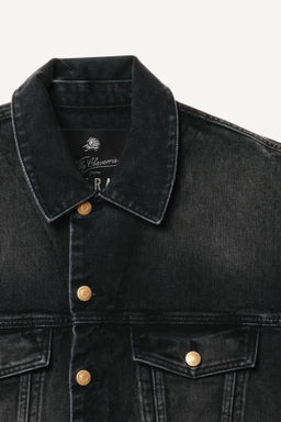 CHALECO DENIM BOXY FIT WILLY CHAVARRIA X ZARA / Negro  фото 4