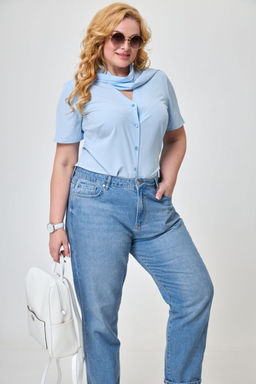 Блуза ANELLI 369 голубой