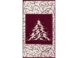 Полотенце махровое 6с103.412ж1 Лошадиная елка (кр.дерево1) 50х90см