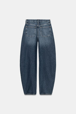 ZW COLLECTION BALLOON HIGH-WAIST JEANS - Zara фото 6