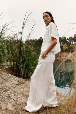 HEMSTITCH SHORT SHIRT - Zara фото 13