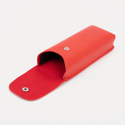 Футляр для очков на кнопке, длина 16 см, цвет красный - Simaland фото 3