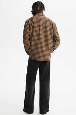 Camisa en mezcla de lana Relaxed Fit - H&m фото 7