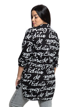445 Туника "Буквы на черном"