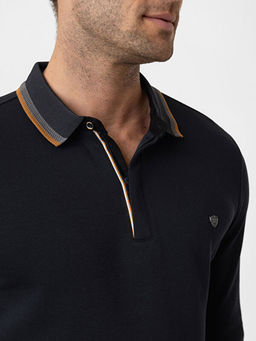 Polo Yaka Uzun Kollu Pike Erkek Ti??rt