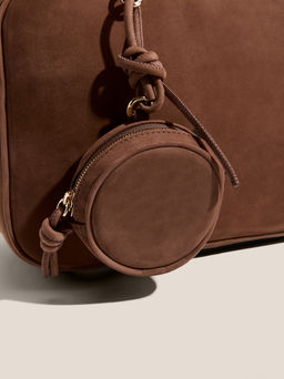 Женская сумка с ручками CALZETTI AGATA Артикул 4792843, бежево-коричневый - Armani exchange фото 2