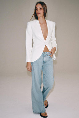ZW COLLECTION LOW-RISE WIDE-LEG JEANS - Zara фото 16
