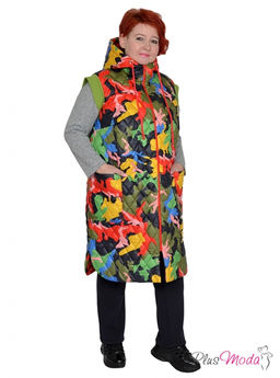 Кардиган-жилет Модель №1528 размеры 44-84 - Plusmoda фото 11