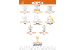 Набор кухонных принадлежностей 4 пр. с подставкой "Витраж"
