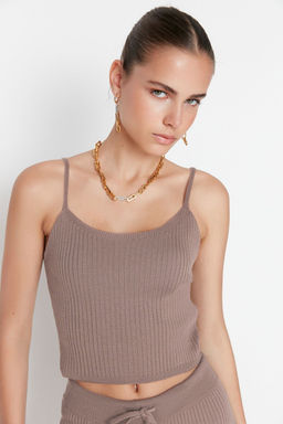 Vizon Fitillli Bluz H?rka Pantolon Triko Alt-Ust Tak?m TWOAW22AU0006