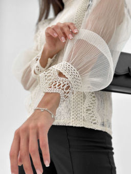 Блузка Сидни (пудровый) - Nadi bordo фото 50