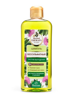 Floresan HERBAL THERAPY Шампунь бессульфатный против выпадения с экстрактом репейника,400мл