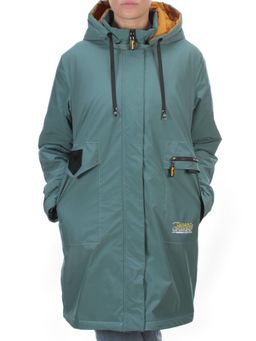 22-908 GRAY/GREEN Куртка демисезонная женская (100 гр. синтепон) PLOOEPLOO - Fashion фото 2