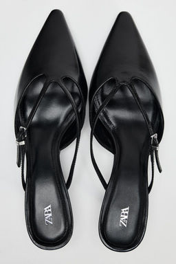 LEATHER HIGH-HEEL MULES 50TH ANNIVERSARY - Zara фото 5