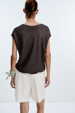 SLEEVELESS RIB KNIT TOP - Zara фото 4