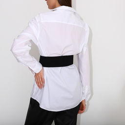 Ремень женский, ширина 12 см, пряжка металл, люверсы, цвет чёрный - Simaland фото 5