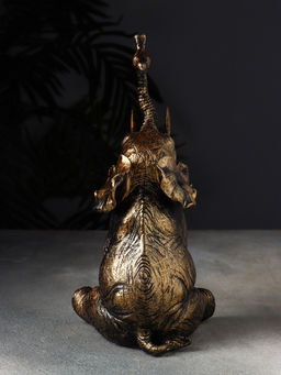 Фигурка полистоун «Слон с птичкой», 28×14×14 см