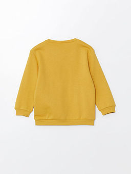 Bisiklet Yaka Bask?l? Erkek Bebek Sweatshirt - Waikiki фото 3