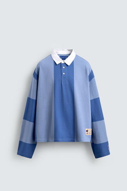 CHAMPION ® X ZARA COLOUR BLOCK POLO SHIRT  фото 8