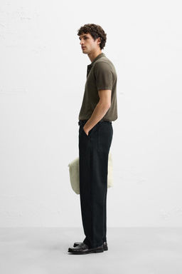 KNIT COTTON - SILK POLO SHIRT - Zara фото 12