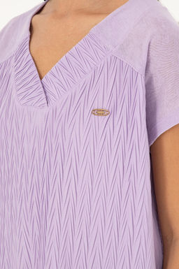 U. S. Polo Assn / Женская сиреневая футболка - U.s. polo assn фото 7