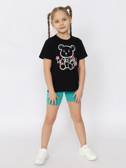 CRB wear/ HSKG 63844-22 Футболка для девочки,черный/Ex.Cherubino  фото 5