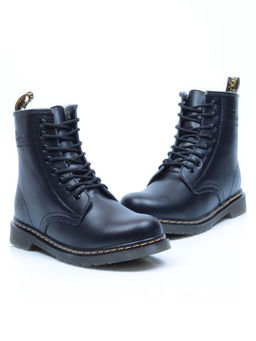 04-MB6021-1 BLACK Ботинки зимние женские (натуральная кожа, натуральный мех)