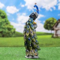 Фигурка полистоун «Павлин», 42×13×11 см