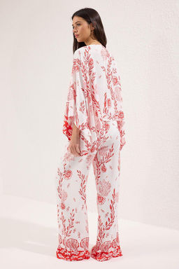 Etnik Desenli Dokuma Plaj Bluz-Pantolon Tak?m TBESS25AU00003 - Trendyolmilla фото 12