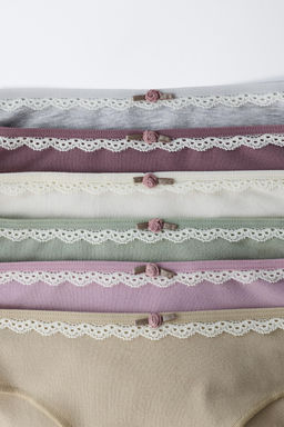 AGE 6-14 / SIX-PACK OF LACE BRIEFS - Zara фото 2