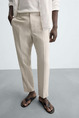 100% LINEN TROUSERS - Zara фото 6