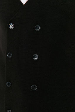Trendyolmilla Man Siyah Slim Fit Kruvaze Dugmeli Yelek TMNAW21YE0014  фото 4