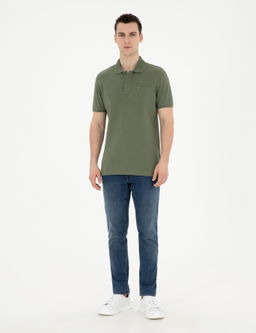 Haki Regular Fit Basic Ti__rt - Pierre cardin фото 11