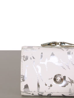 LACCOMA кошелек LA-2072-белый-серебристый натуральная кожа  фото 3