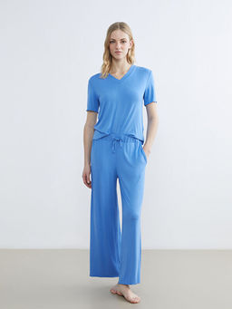 V Yaka Kad?n Pijama Tak?m