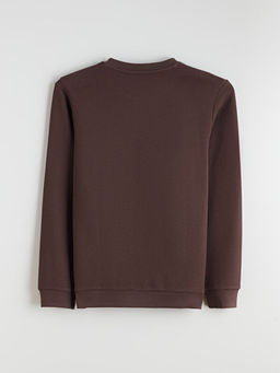 Bisiklet Yaka Erkek Sweatshirt