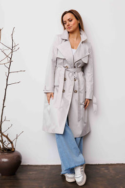 Плащ AURA 7033-164-Р жемчужный